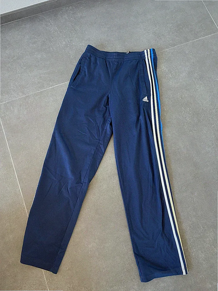 Adidas Jogginghose | Größe S(32) | Unisex | blau weiß 88387 40312