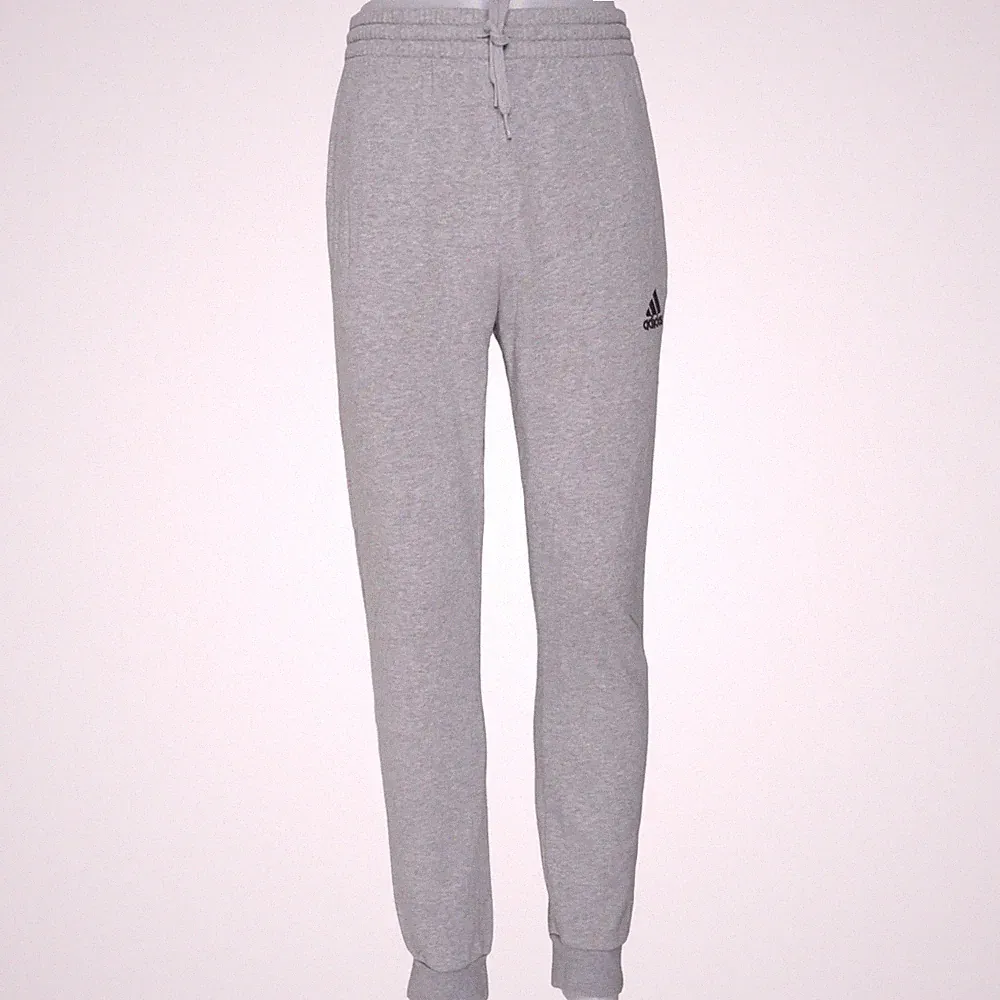 Adidas, Jogginghose, Größe: S, Grau, Baumwolle/Recyceltes Polyester #d35