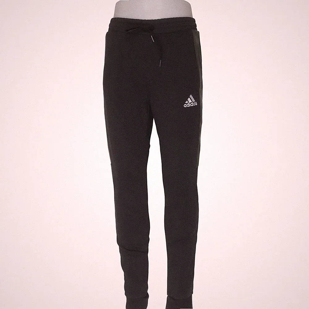 Adidas, Jogginghose, Größe: S, Schwarz/Grün, Baumwolle/Recyceltes Polyester #sQc