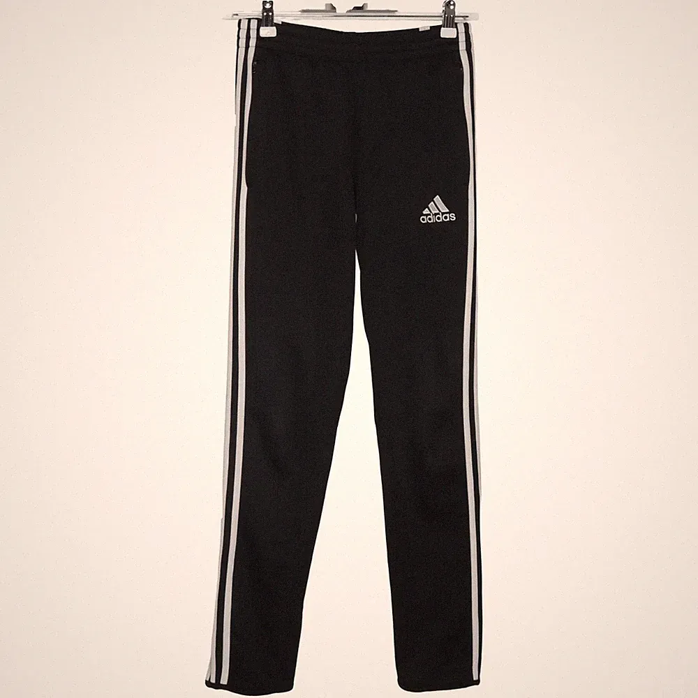 Adidas, Jogginghose, Größe: XL, Grau/Weiß, Polyester, Print, Herren #d40