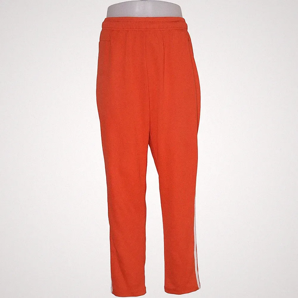 Adidas, Jogginghose, Größe: XL, Orange/Weiß, Baumwolle/Recyceltes Polyester #elB