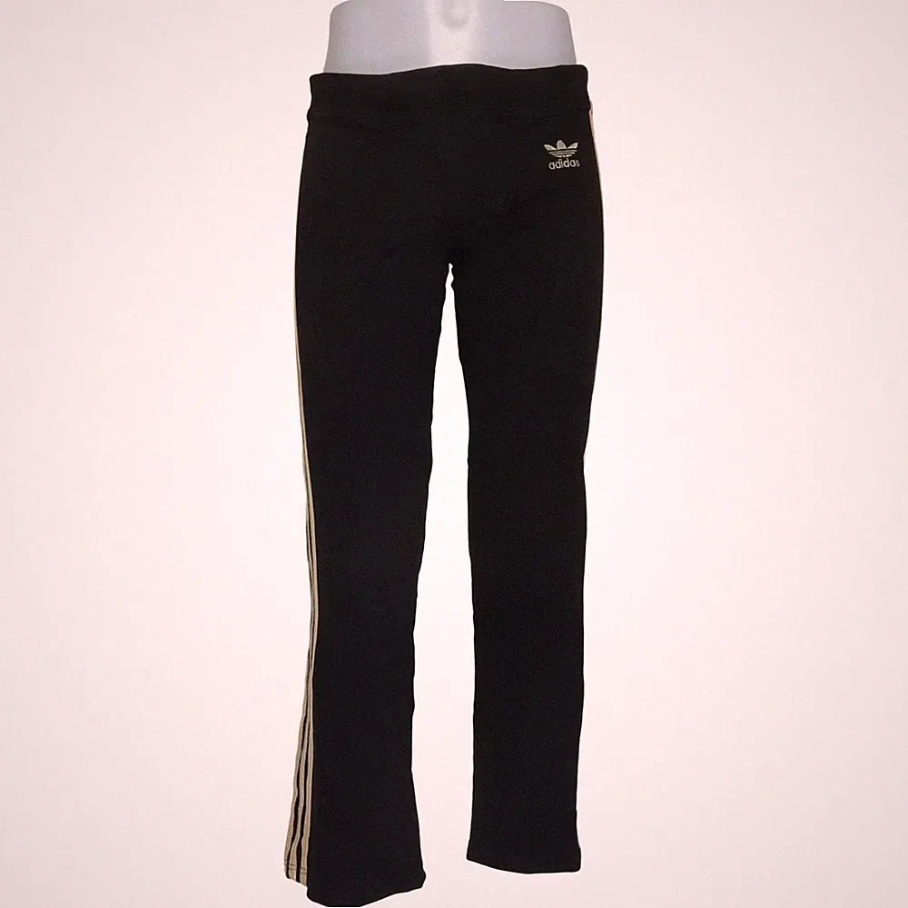 Adidas, Jogginghose, Größe: XXL, Schwarz/Gold, Baumwolle, Herren #y3u