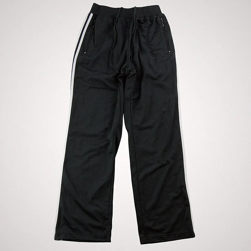 Adidas Jogginghose Herren 3-Stripes gewebt Schwarz Größe L #QWE3626