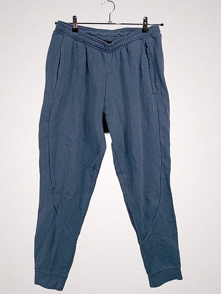 Adidas Jogginghose Herren Gr. 40/L Blau Trainingshose Sporthose
