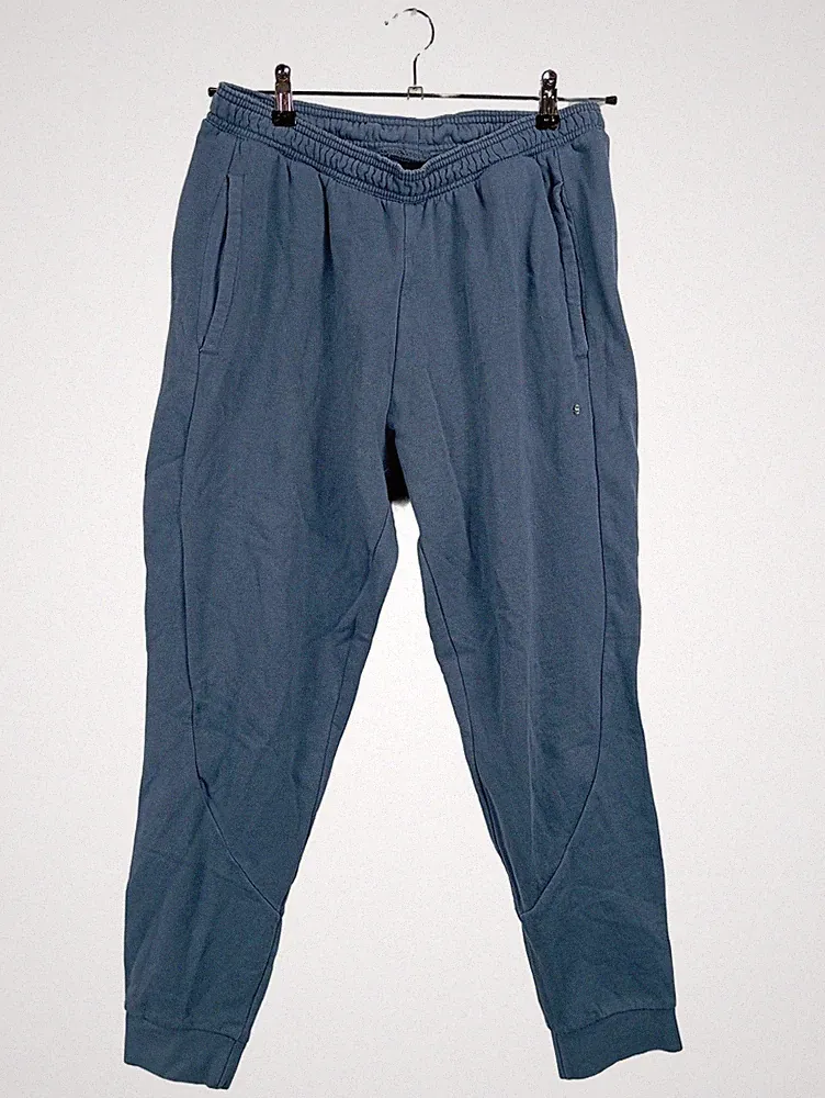 Adidas Jogginghose Herren Gr. 40/L Blau Trainingshose Sporthose