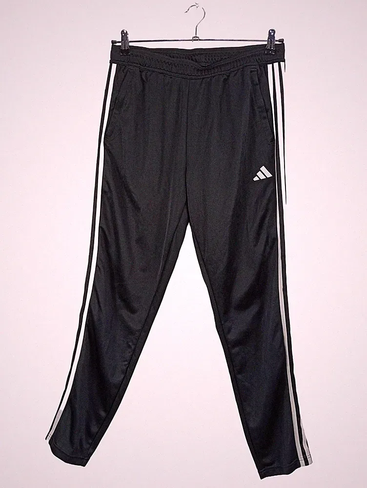 adidas Jogginghose Herren Gr. 50 Schwarz 3-Streifen