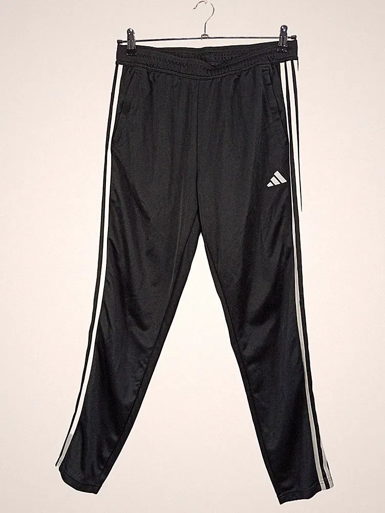adidas Jogginghose Herren Gr. 50 Schwarz 3-Streifen