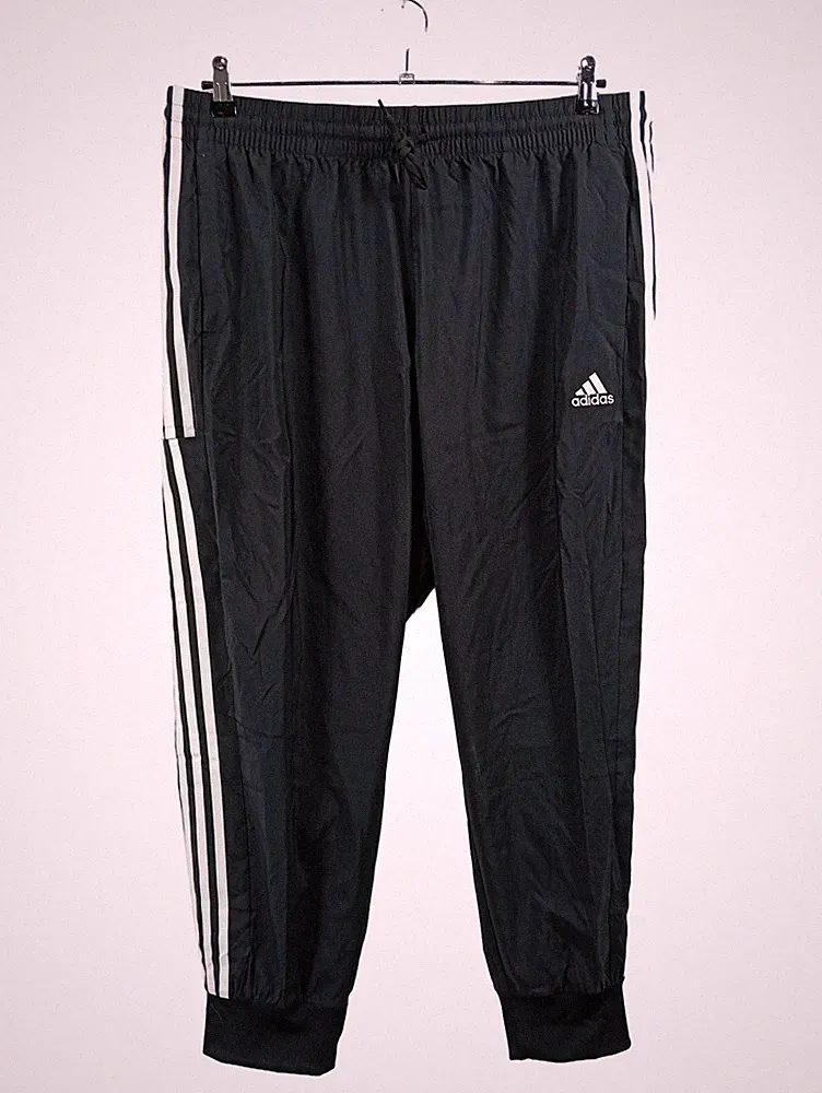 adidas Jogginghose Herren Gr. 54 Schwarz Streifen