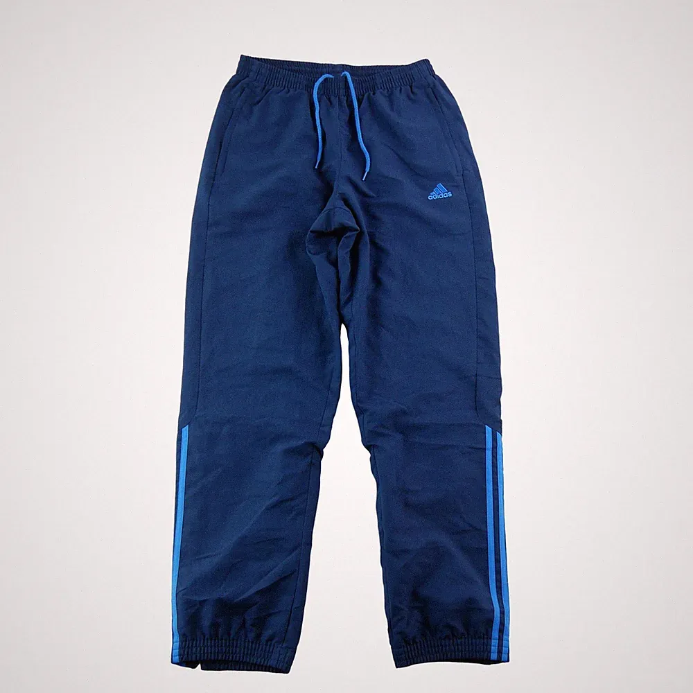 Adidas Jogginghose Herren mit Reißverschluss dunkelblau Größe M #QWE3405