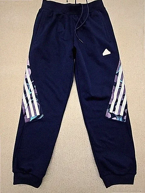 Adidas Jogginghose Herren Navy Gestreift Größe M Regular Fit