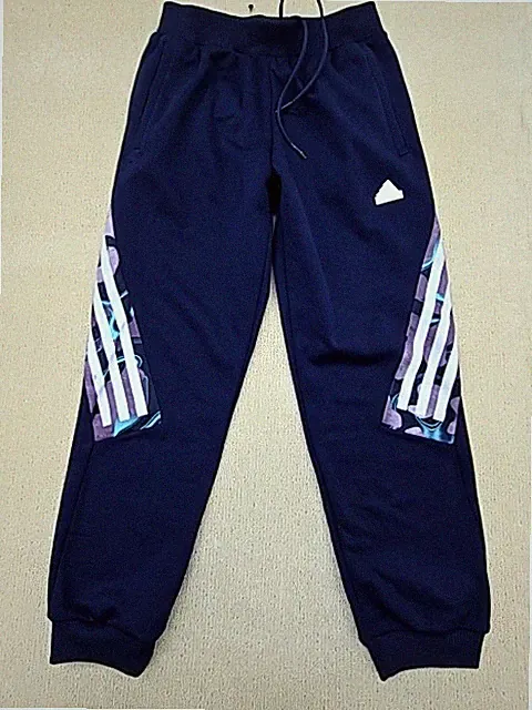 Adidas Jogginghose Herren Navy Gestreift Größe M Regular Fit
