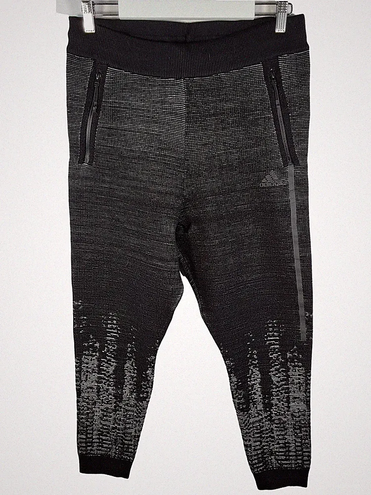 adidas Jogginghose Herren Primeknit Schwarz Gr. M Reißverschluss