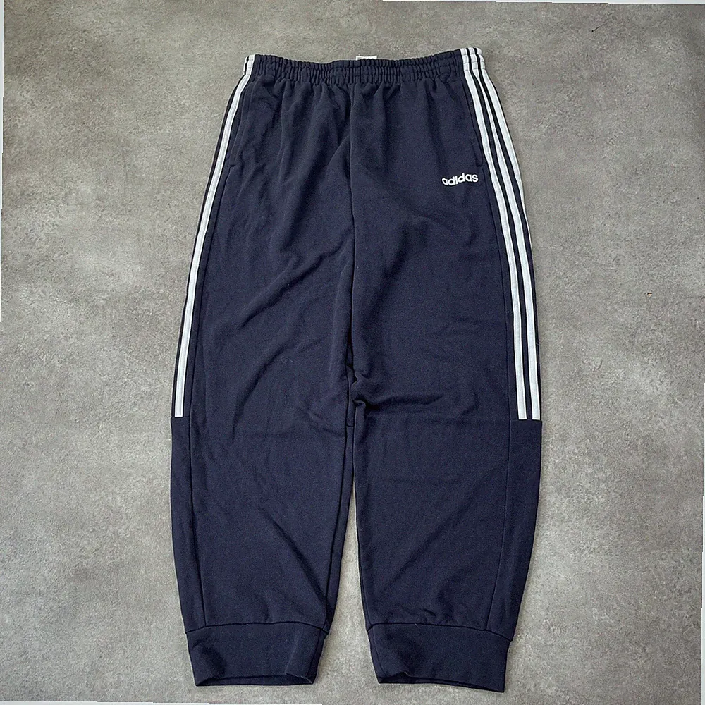 Adidas Jogginghose Herren XL Climalite Three Striped Loose Fit Hose, Navy