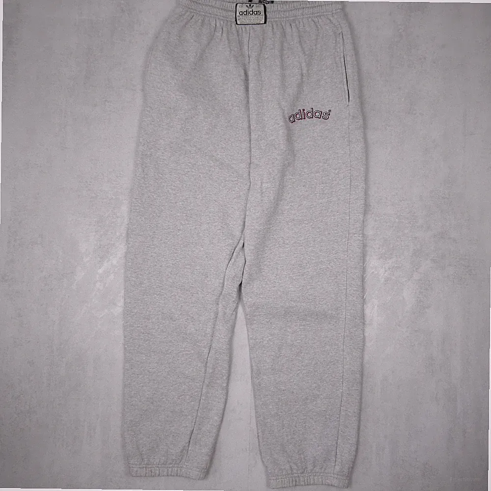 Adidas Jogginghose Herren XL Grau Vintage Retro 90s Regular Fit Sportwear