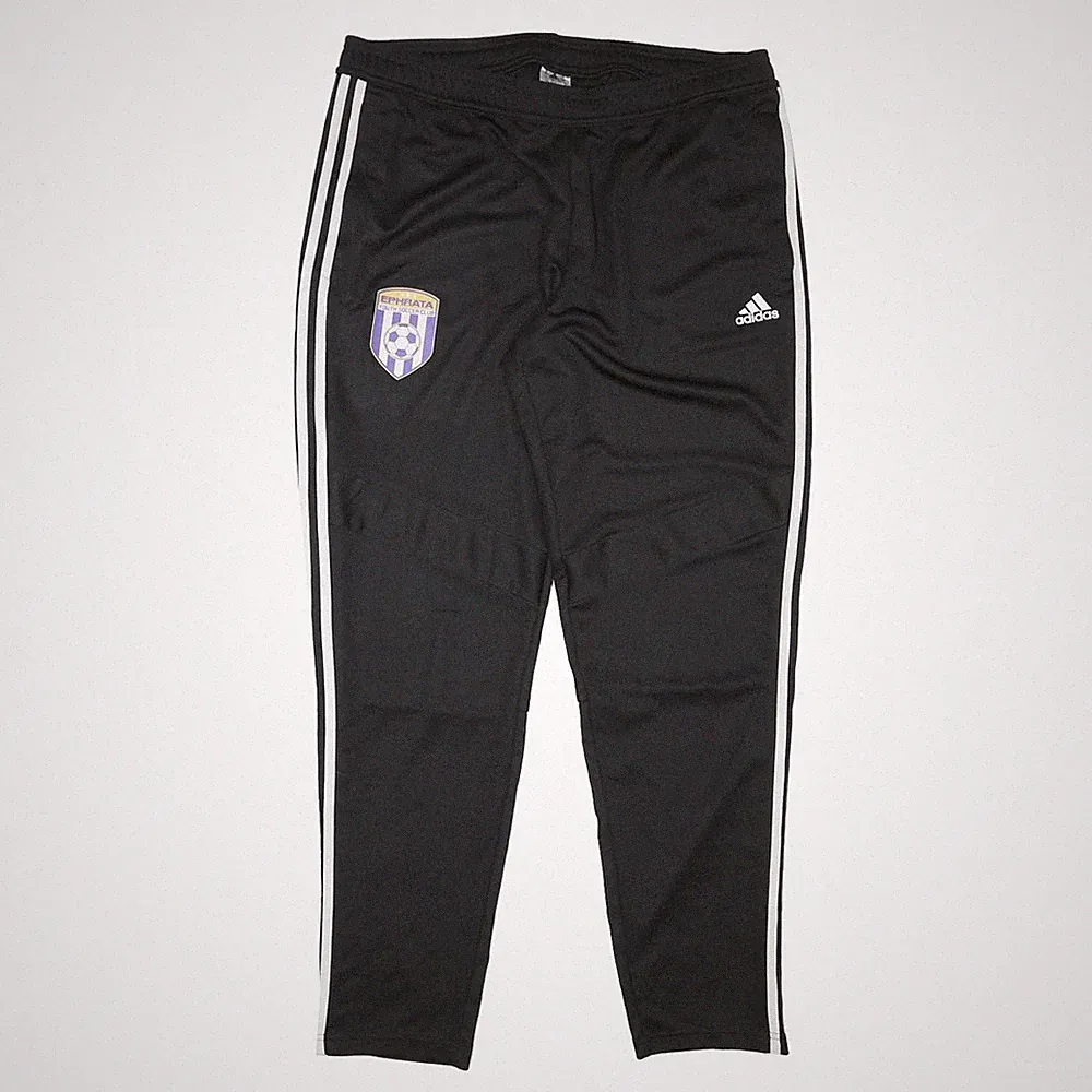 ADIDAS Jogginghose Schwarz/Weiß XL Slim Verjüngt W33 L30 Fußballclub-Logo
