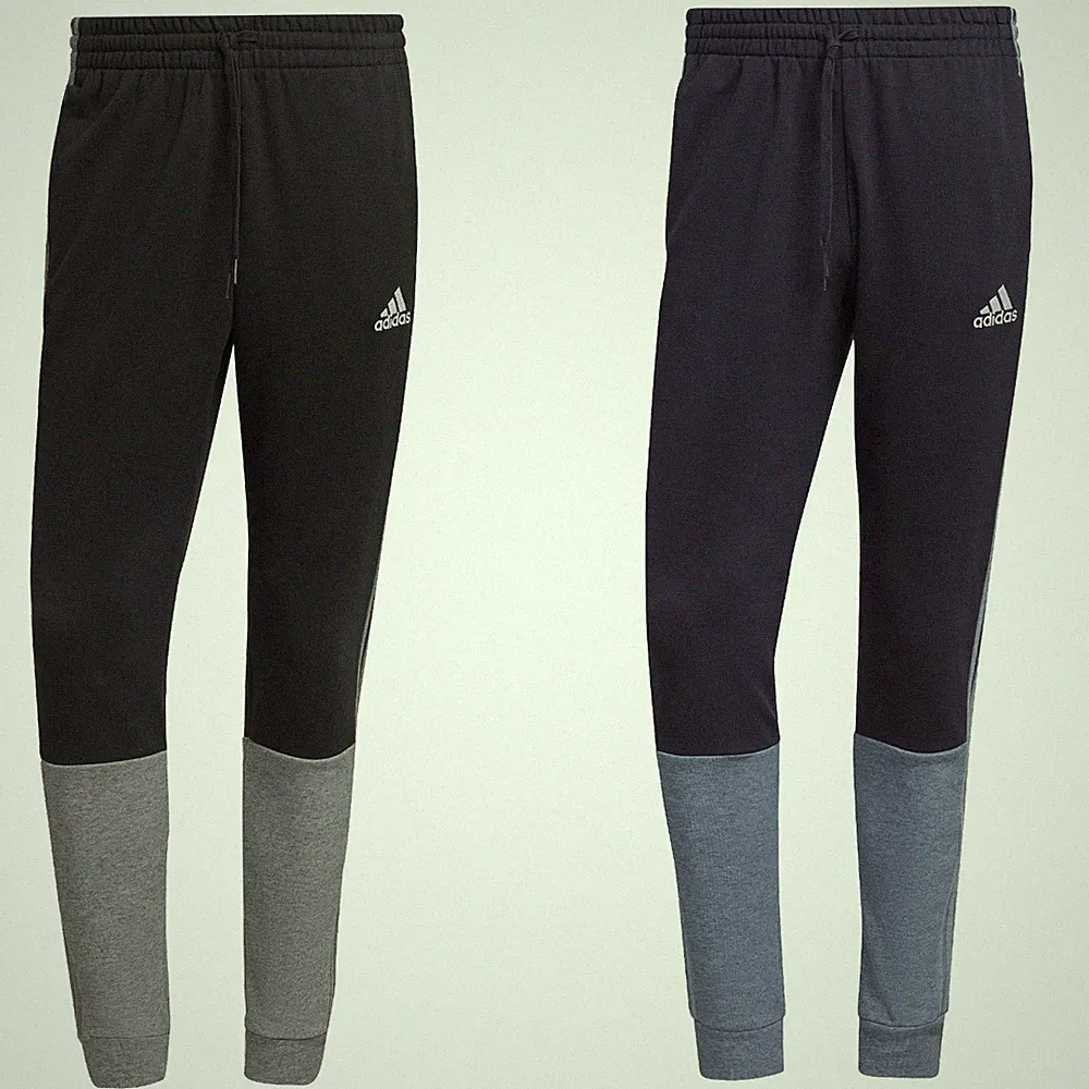 adidas Jogginghose Sporthose Herren Männer schwarz mit 3 Streifen French Terry