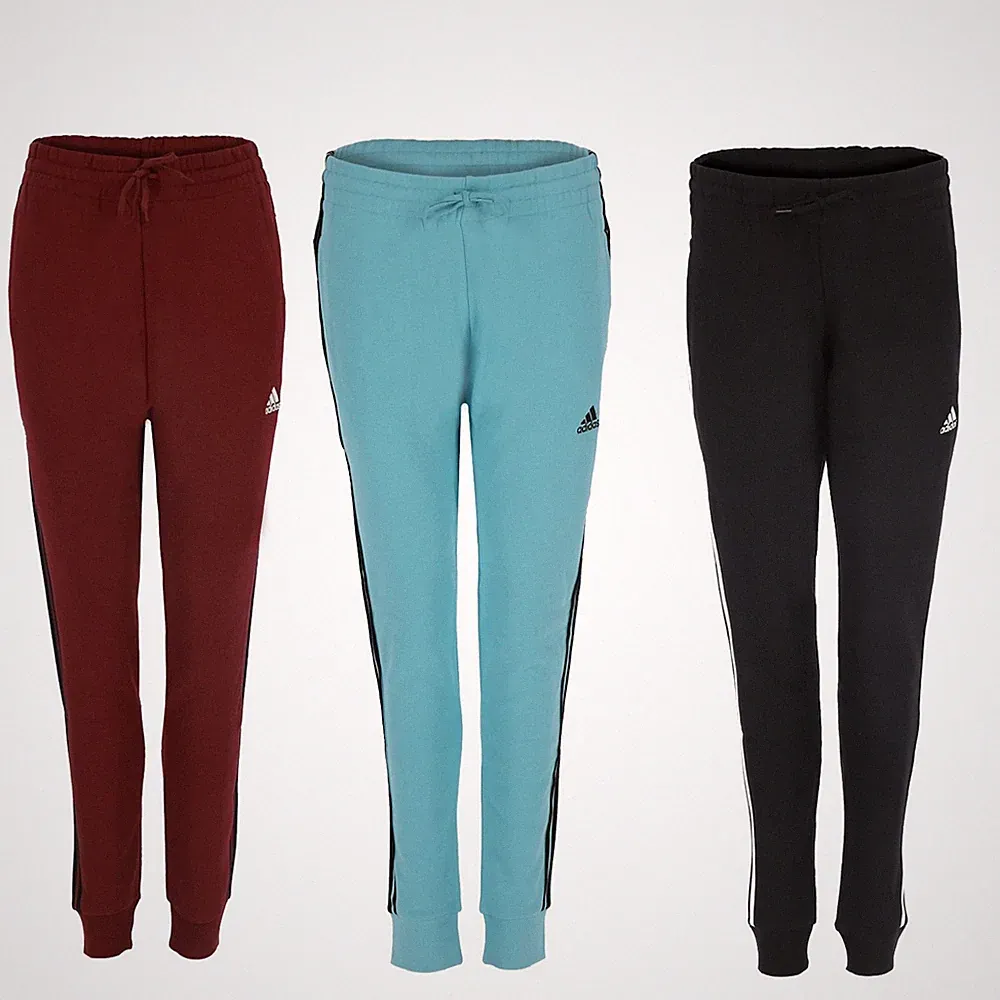 adidas Jogginghose Sporthose Sweatpant Baumwolle für Damen im 3 Streifen Design