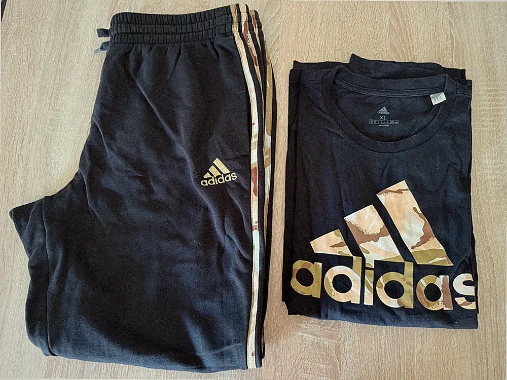 Adidas Jogginghose & T-Shirt in XL | Camouflage | Grösse XL | TOP