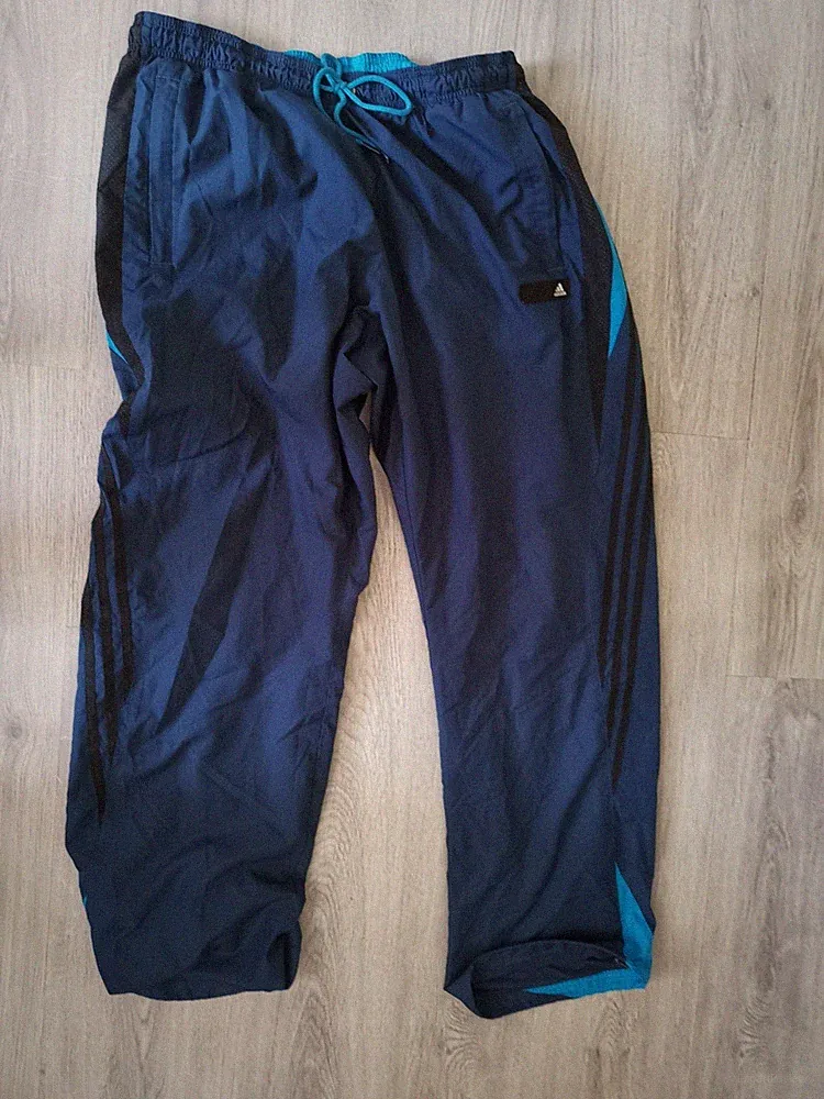 Adidas Jogginghose Trainingshose Blau Schwarz Weiß Türkis XL