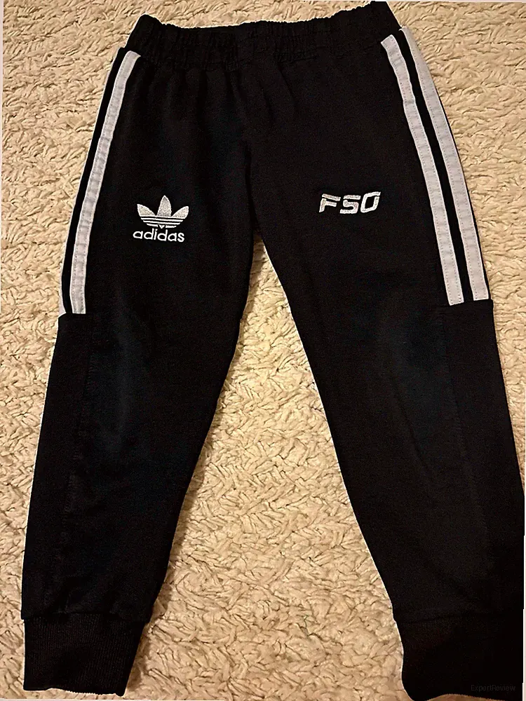 adidas Jungen Jogginghose F50 schwarz/weiß 3-Streifen gestreift Gr. 6