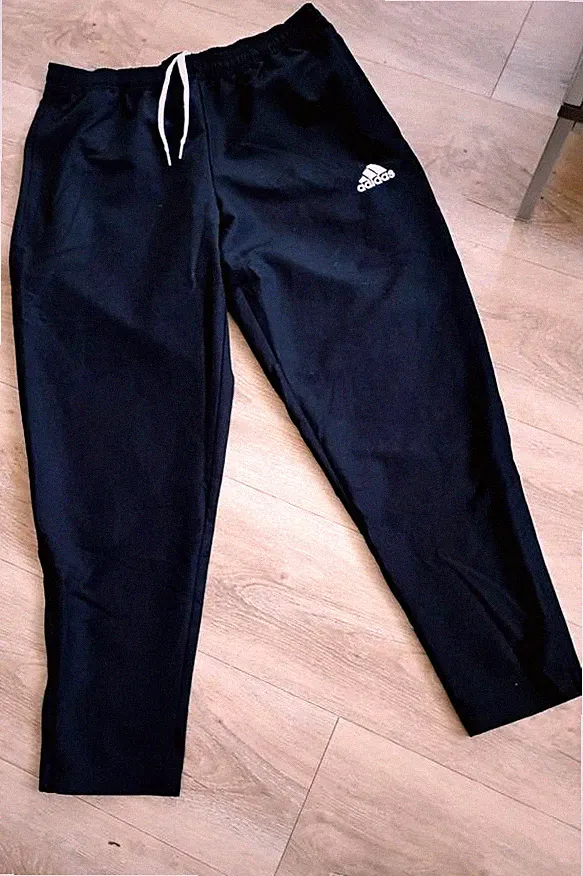 ADIDAS leichte Trainingshose Sporthose Jogginghose Gr. L 42 / 44 schwarz TOP