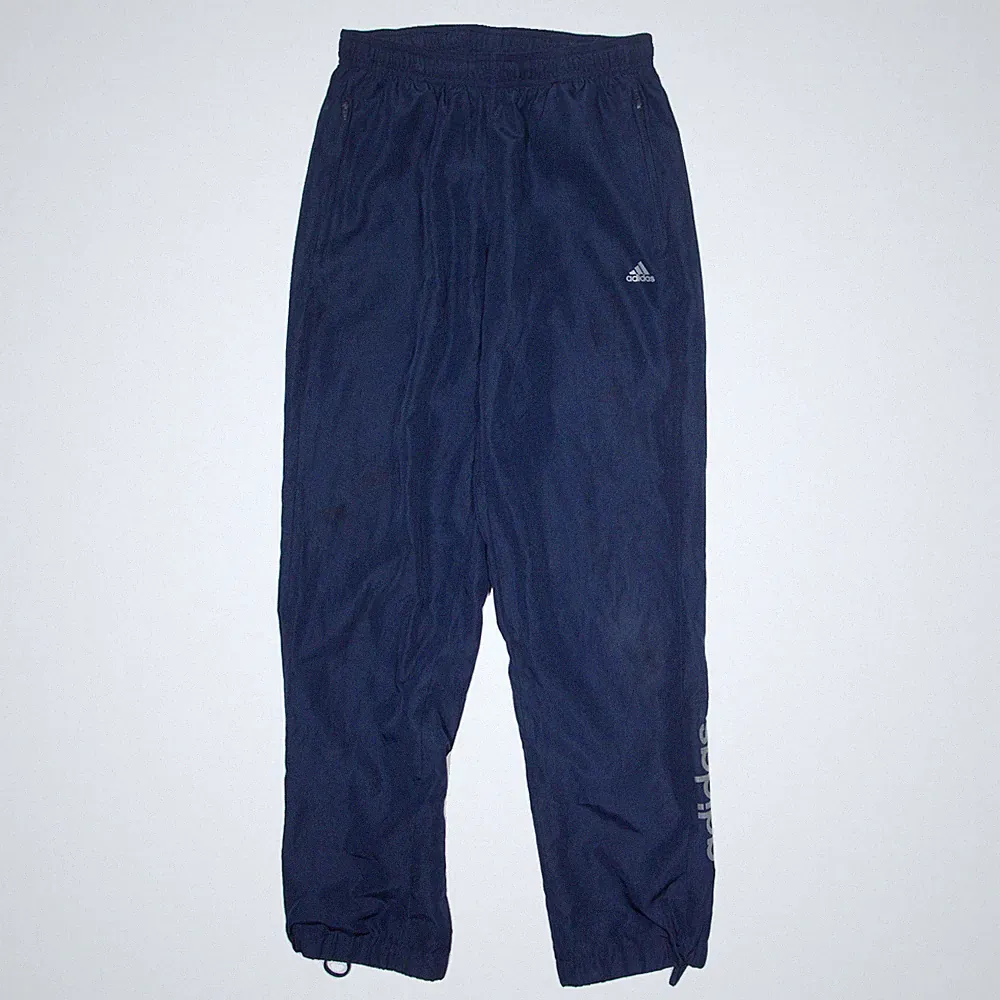 ADIDAS Mesh Futter Herren Jogginghose Blau Tapered S W26 L30