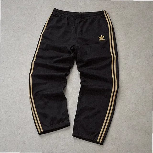 Adidas Nylon Track Pants Embroidered Logo (S)