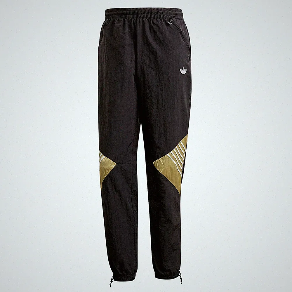 Adidas Original Herren TOLIMA-02 Jogginghose Schwarz Gold Retro Neu BNWT Og