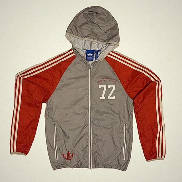 Adidas Originals 72 Slim WB Rare Hooded Jacket Kapuzenjacke / F77793 Grau / S