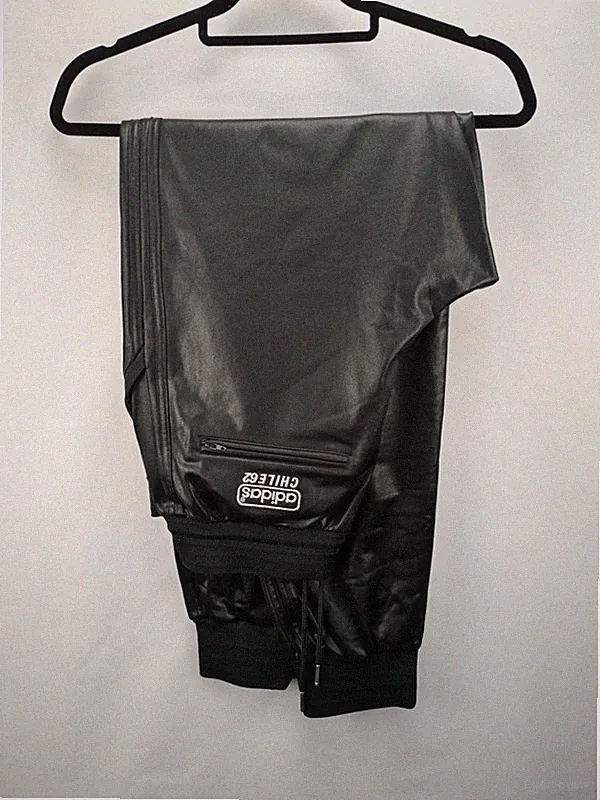 adidas Originals Chile 62 Jogginghose Wet-Look Schwarz Gr. M