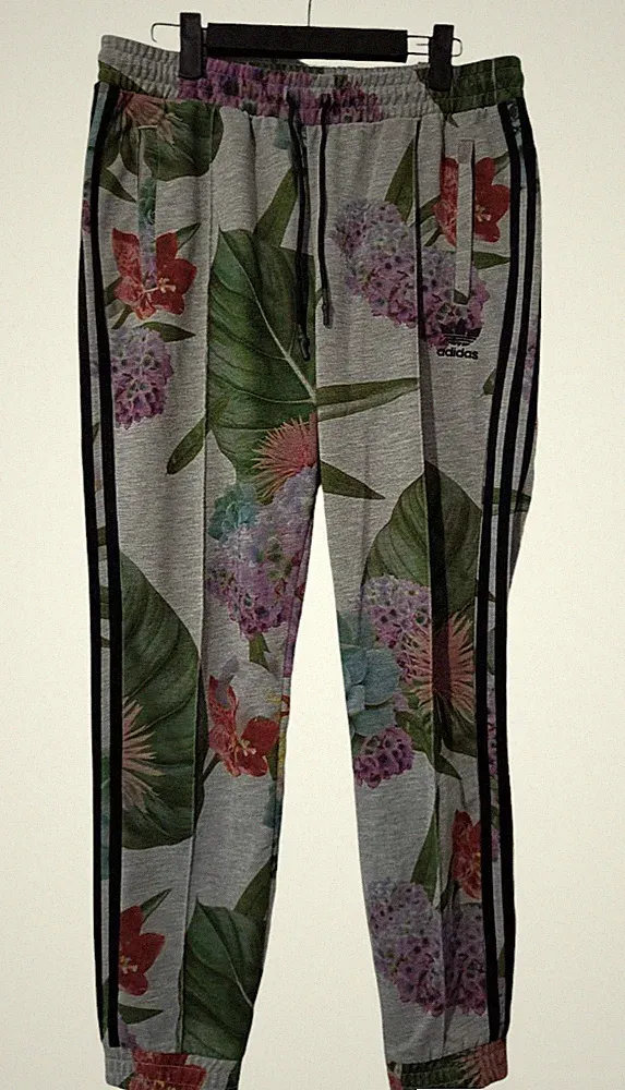 ADIDAS Originals Damen Floral Jogginghose Gr. 38 / M Trainingshose Joggers Sport