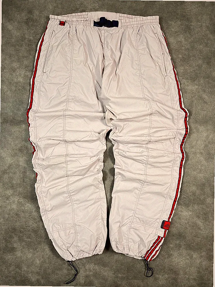 Adidas Originals Herren Jogginghose Jogger 90s streetwear y2k Grau Rot XL