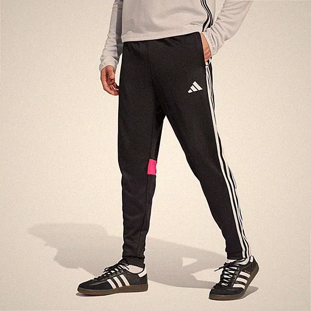 adidas Originals Herren Tiro 25 Essentials Training Trainingshose Schwarz/Pink