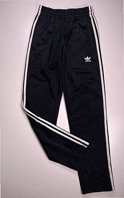 ADIDAS Originals Herren Trackpants, Größe XS, Schwarz/Weiß, Vintage