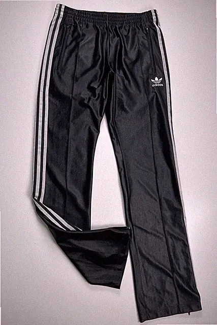 ADIDAS Originals Herren Trainingshose Gr. S Schwarz Silber Glänzend