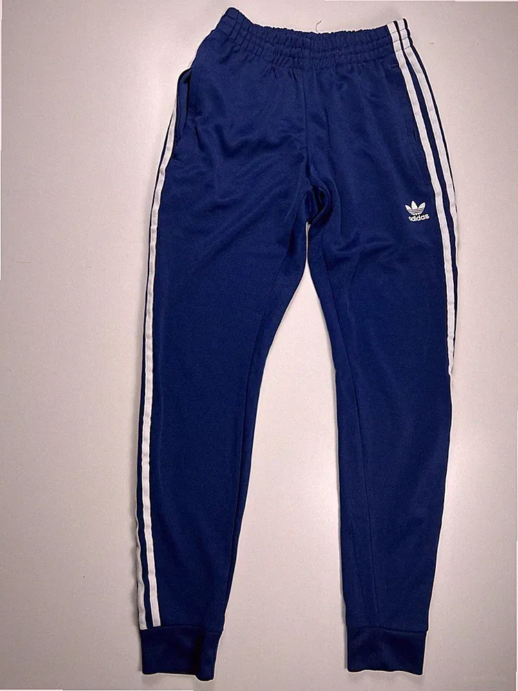ADIDAS Originals Herren Trainingshose Größe XS Blau/Weiß