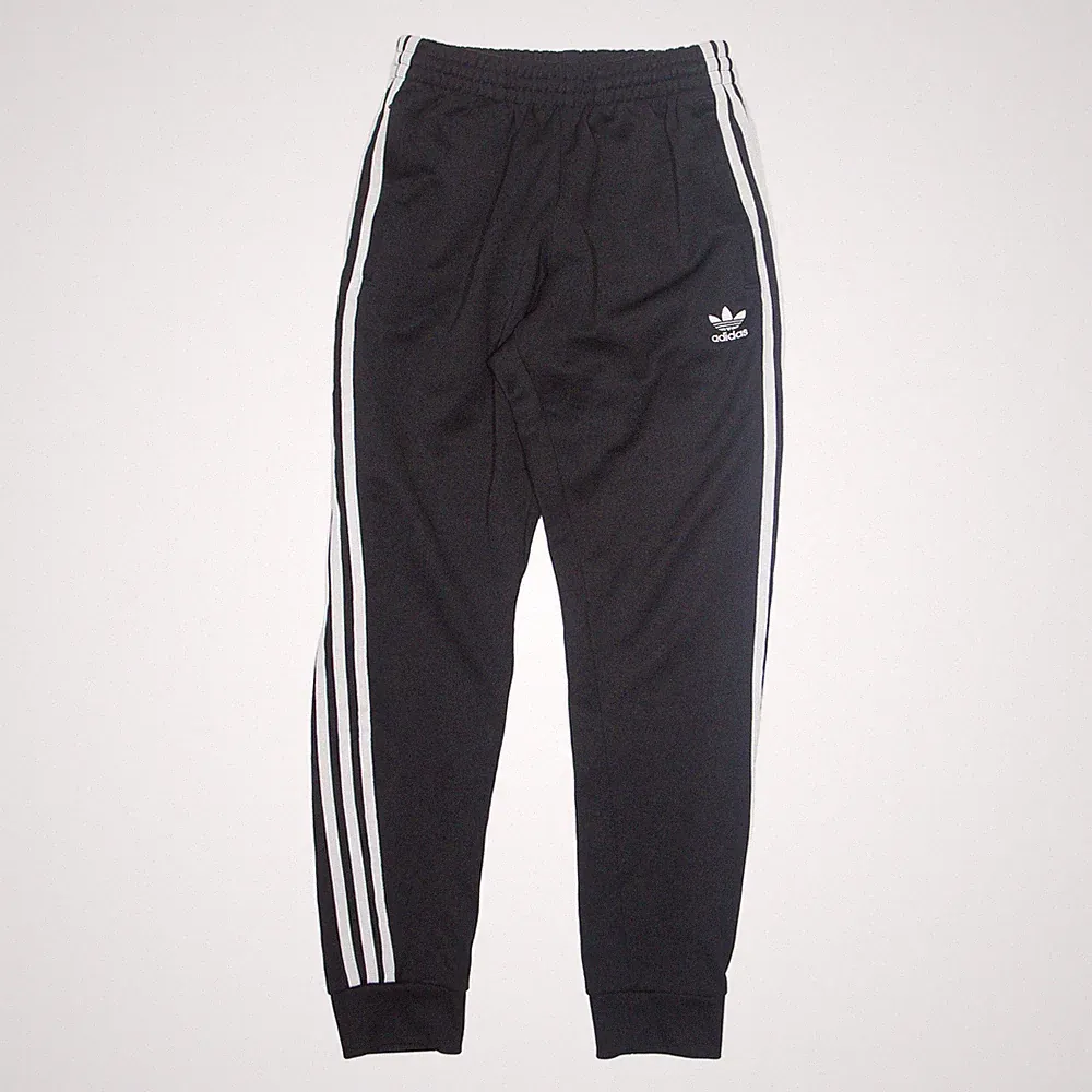 ADIDAS ORIGINALS Herren Trainingshose Schwarz Schmal Zulaufend S W24 L29