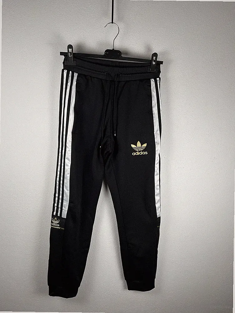 Adidas Originals Herren Trainingshose XS Schwarz Weiß Jogginghose Streetwear