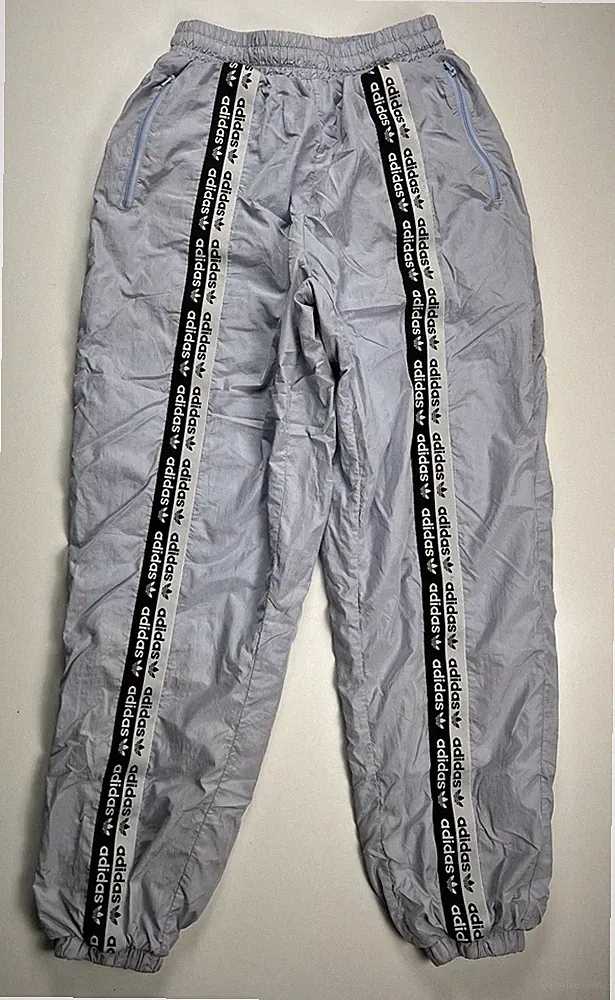 Adidas Originals Herren Trainingshosen Größe S Hellblau Polyester Vintage