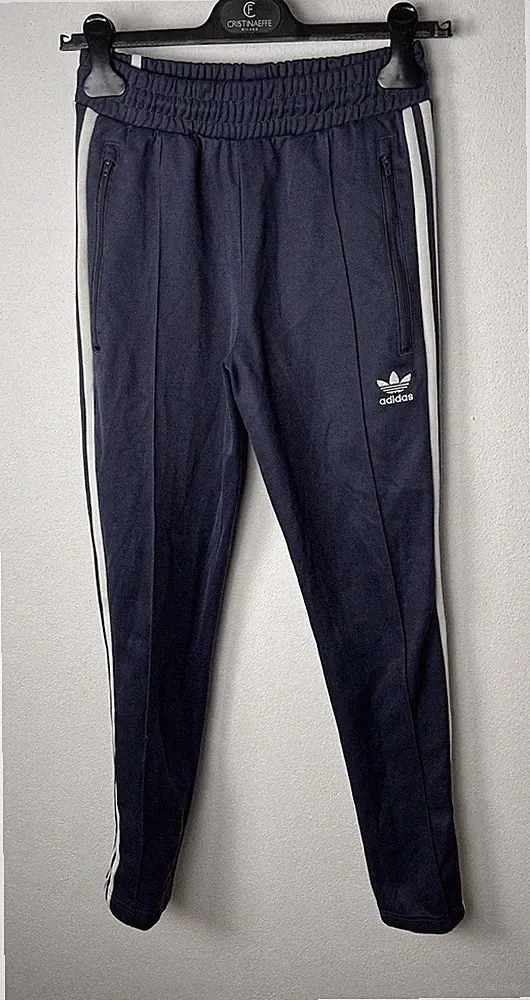 Adidas Originals Herren XS Trainingshosen Blau Weiß Trefoil Jogginghosen