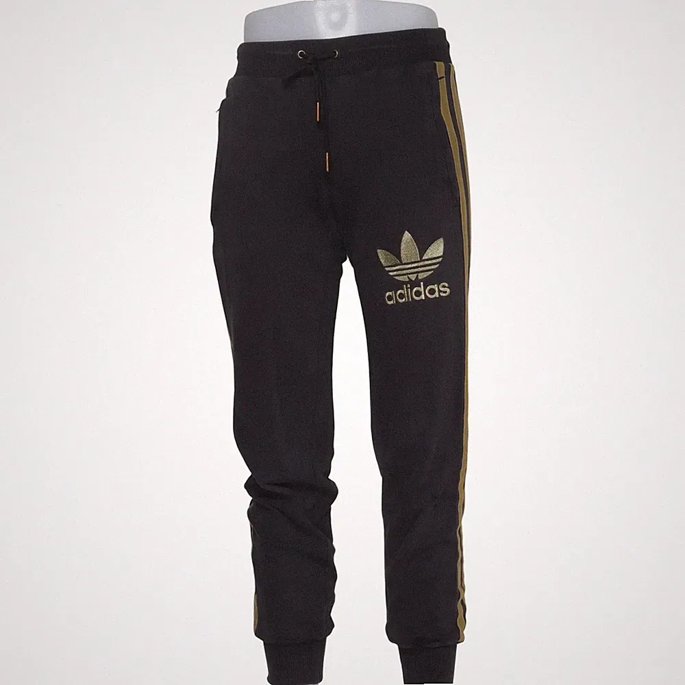 Adidas Originals, Jogginghose, Größe: 42, Grau/Gold, Baumwolle/Polyester #3fI