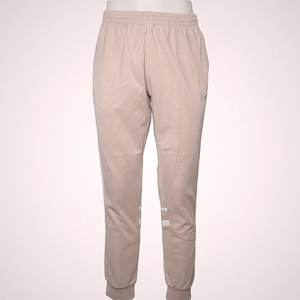 Adidas Originals, Jogginghose, Größe: L, Beige/Weiß #2Ax
