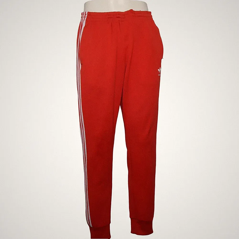 Adidas Originals, Jogginghose, Größe: L, Rot/Weiß, Baumwolle/Polyester #E5Y