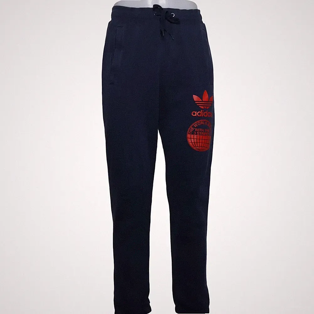 Adidas Originals, Jogginghose, Größe: M, Blau/Rot, Baumwolle/Polyester #II6