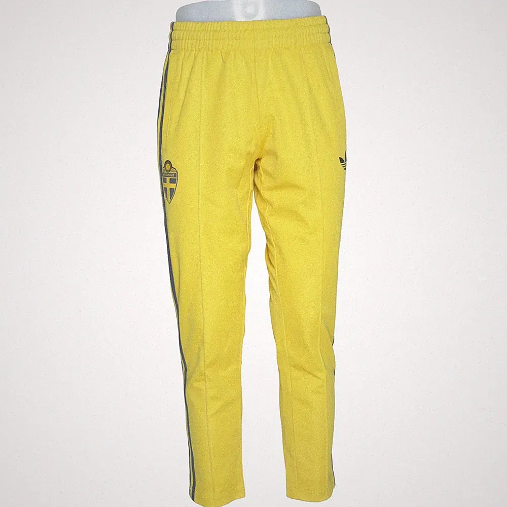 Adidas Originals, Jogginghose, Größe: M, Gelb/Blau, Baumwolle/Polyester #k3s