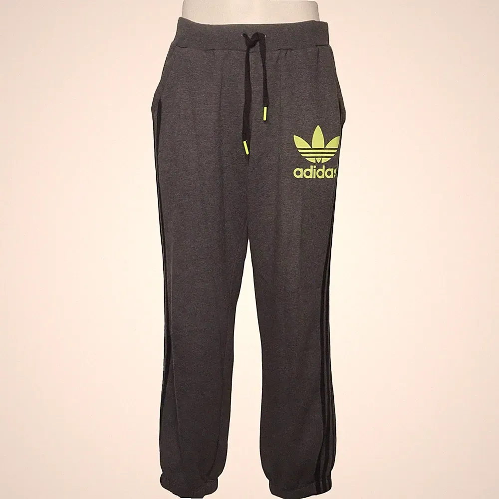 Adidas Originals, Jogginghose, Größe: M, Grau/Schwarz/Gelb #bfM