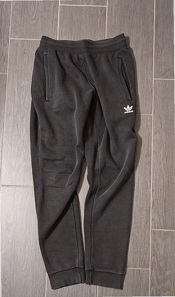 Adidas Originals Jogginghose Herren S Dunkelgrau Slim Fit Trefoil Primegreen