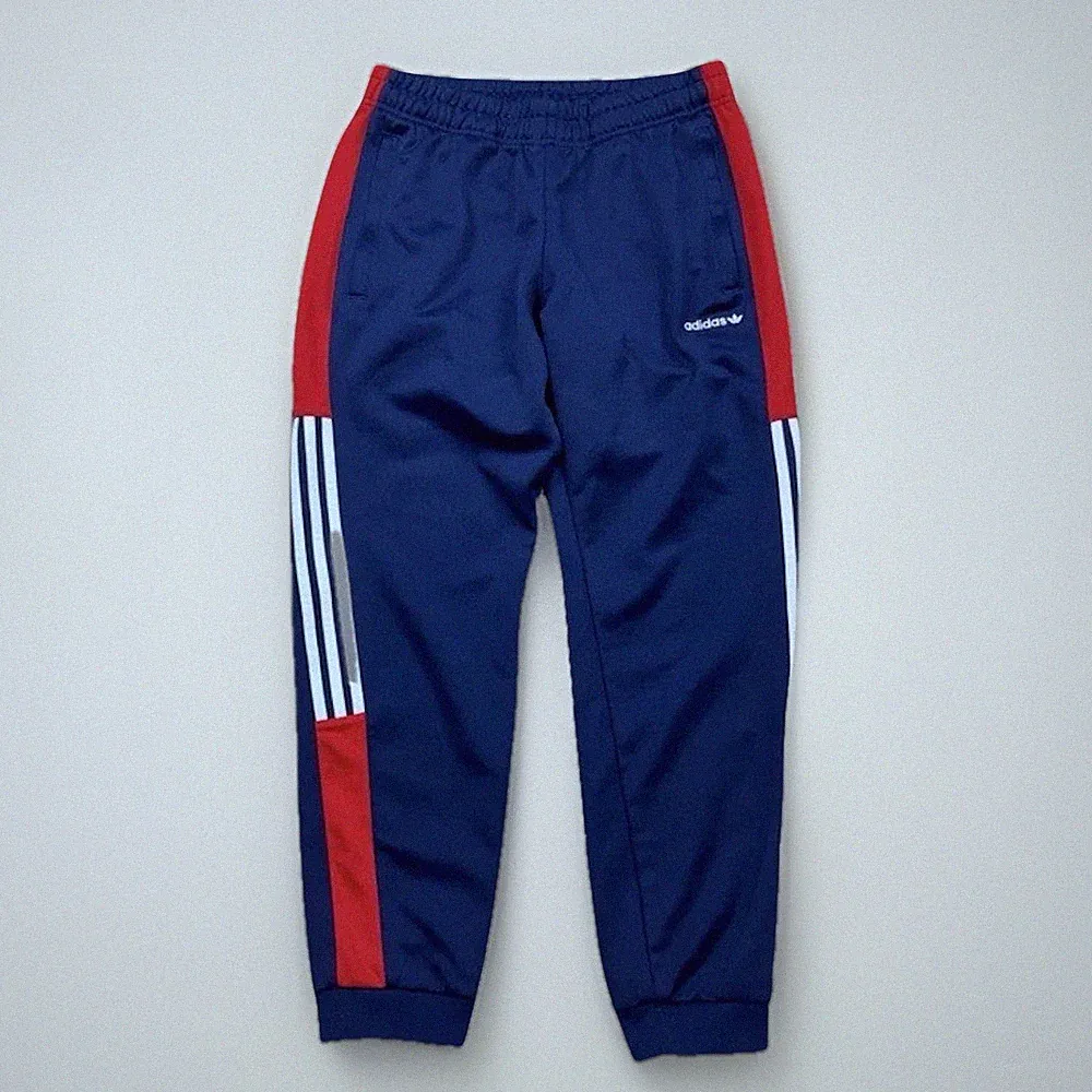 Adidas Originals Jogginghose Track Pants Dunkelblau Rot Größe M Trefoil