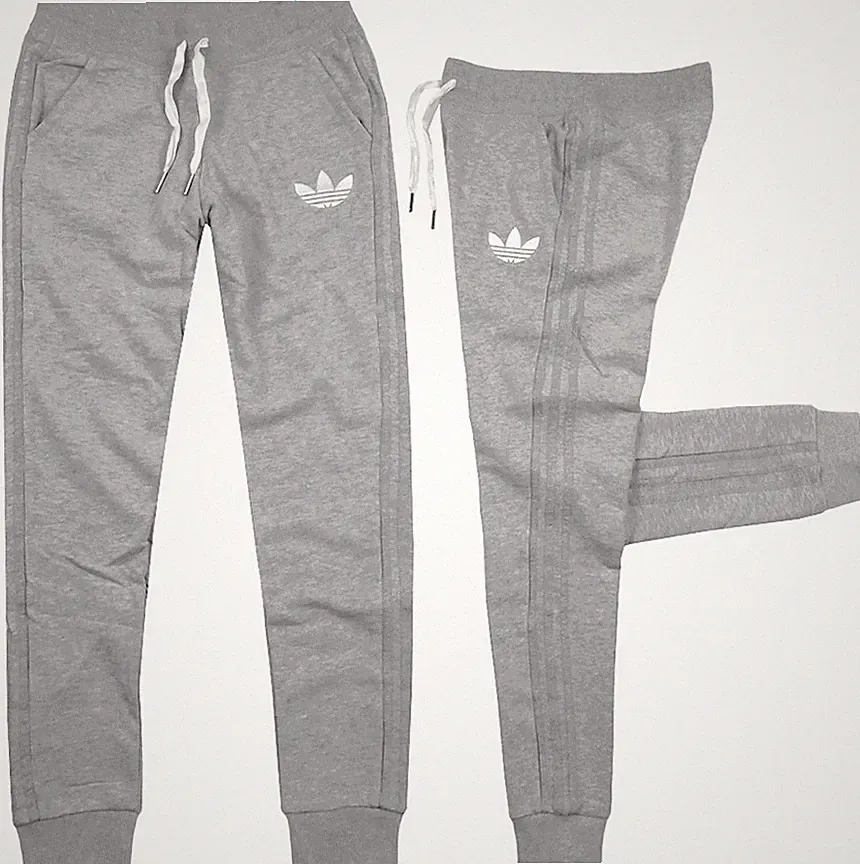 Adidas Originals Slim Fit Hose Damen Jogginghose Trainingshose Retro Grau XS S M