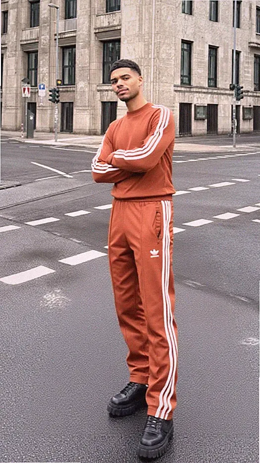 ADIDAS ORIGINALS Slimfit Adicolor Classics Beckenbauer Cognac Gr.3XL
